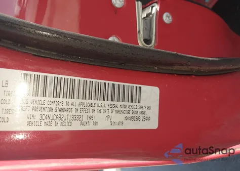 2018 Jeep Compass Sport Fwd из США, поврежденный, VIN 3C4NJCAB2JT133321